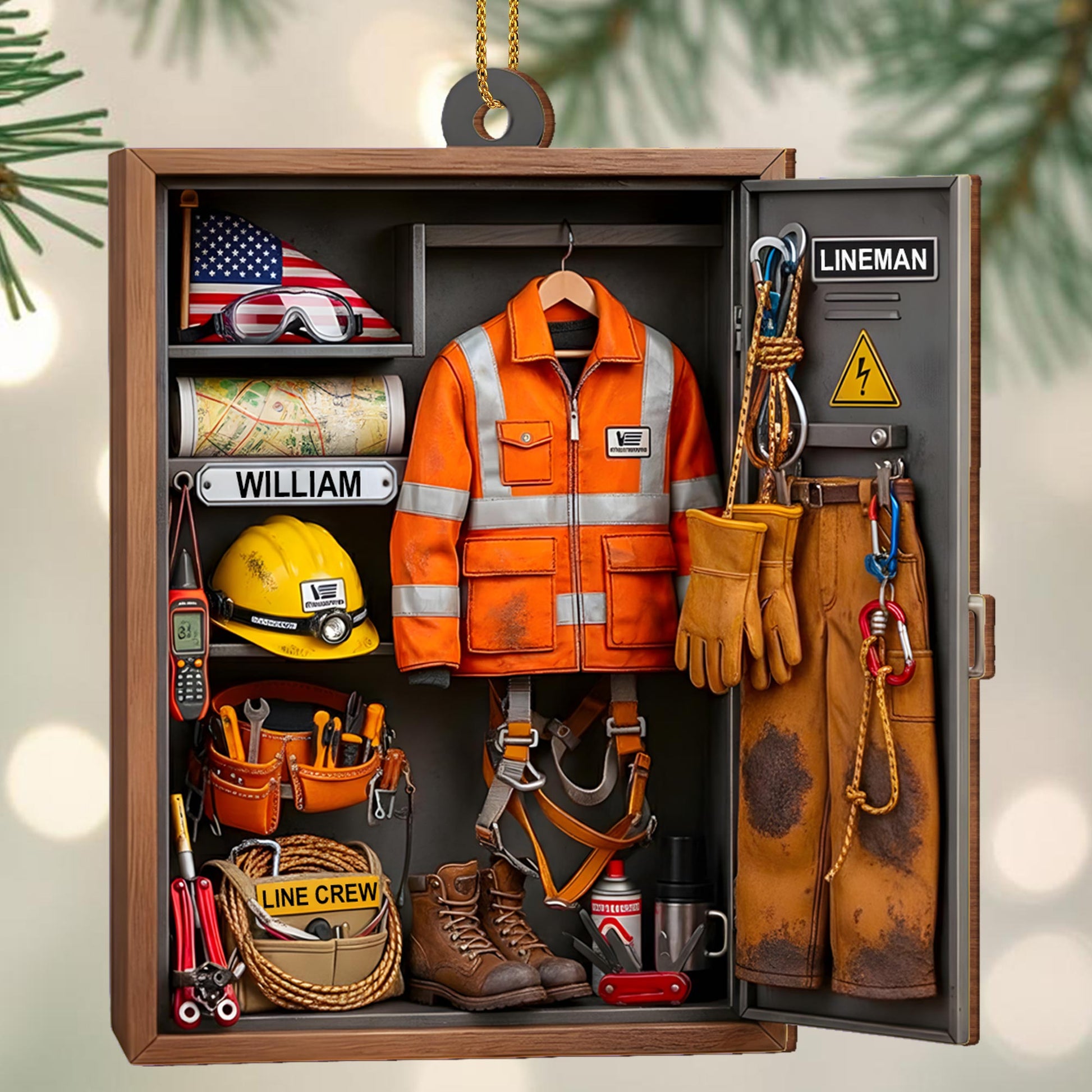 Customize This Unique Lineman Tribute Featuring Jacket And Tools