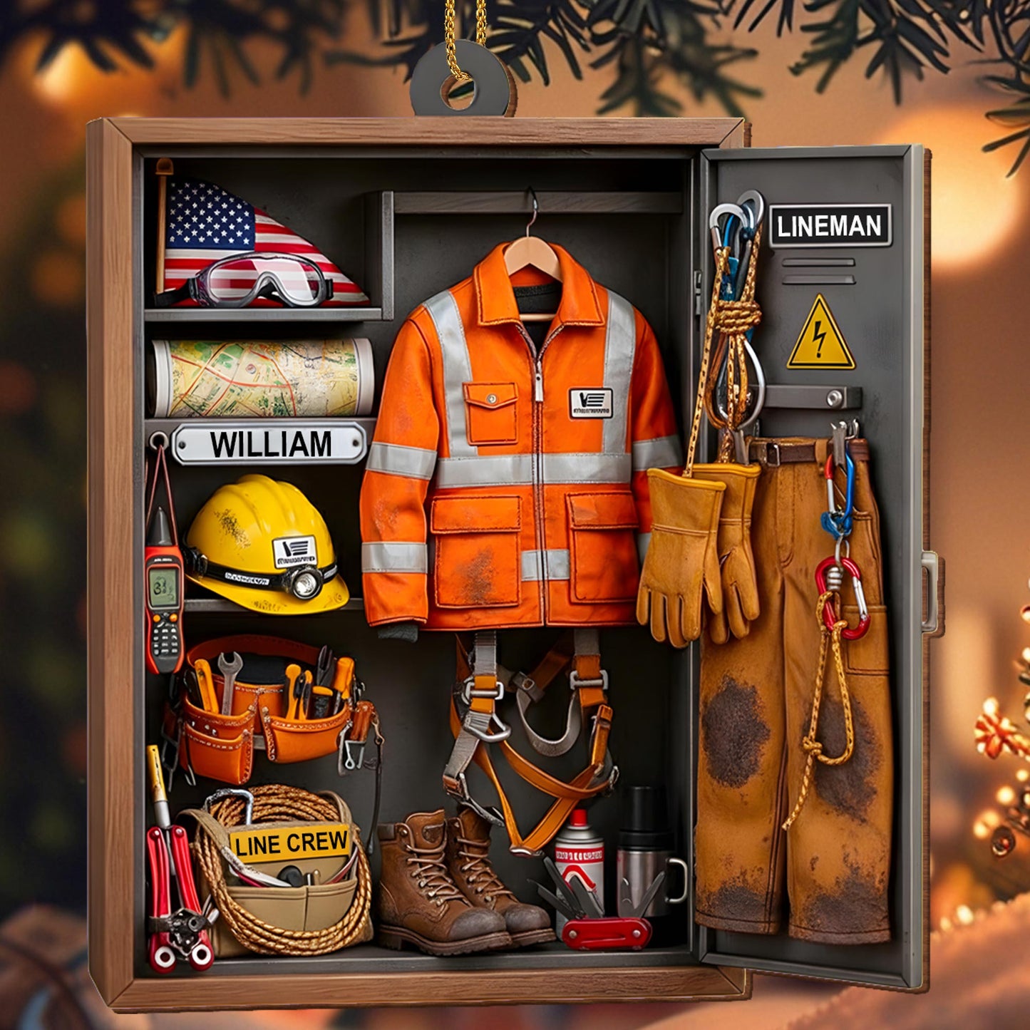 Customize This Unique Lineman Tribute Featuring Jacket And Tools