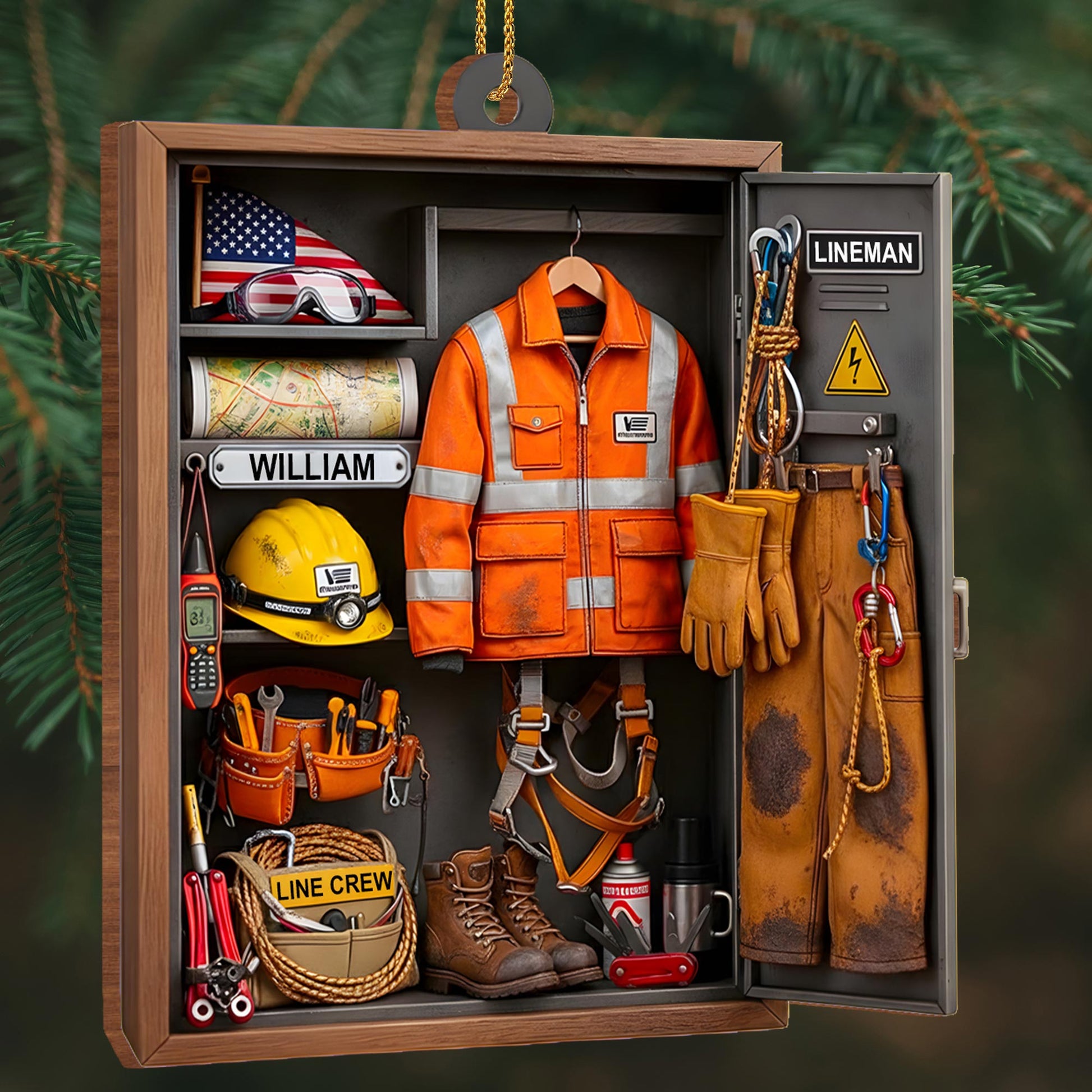 Customize This Unique Lineman Tribute Featuring Jacket And Tools