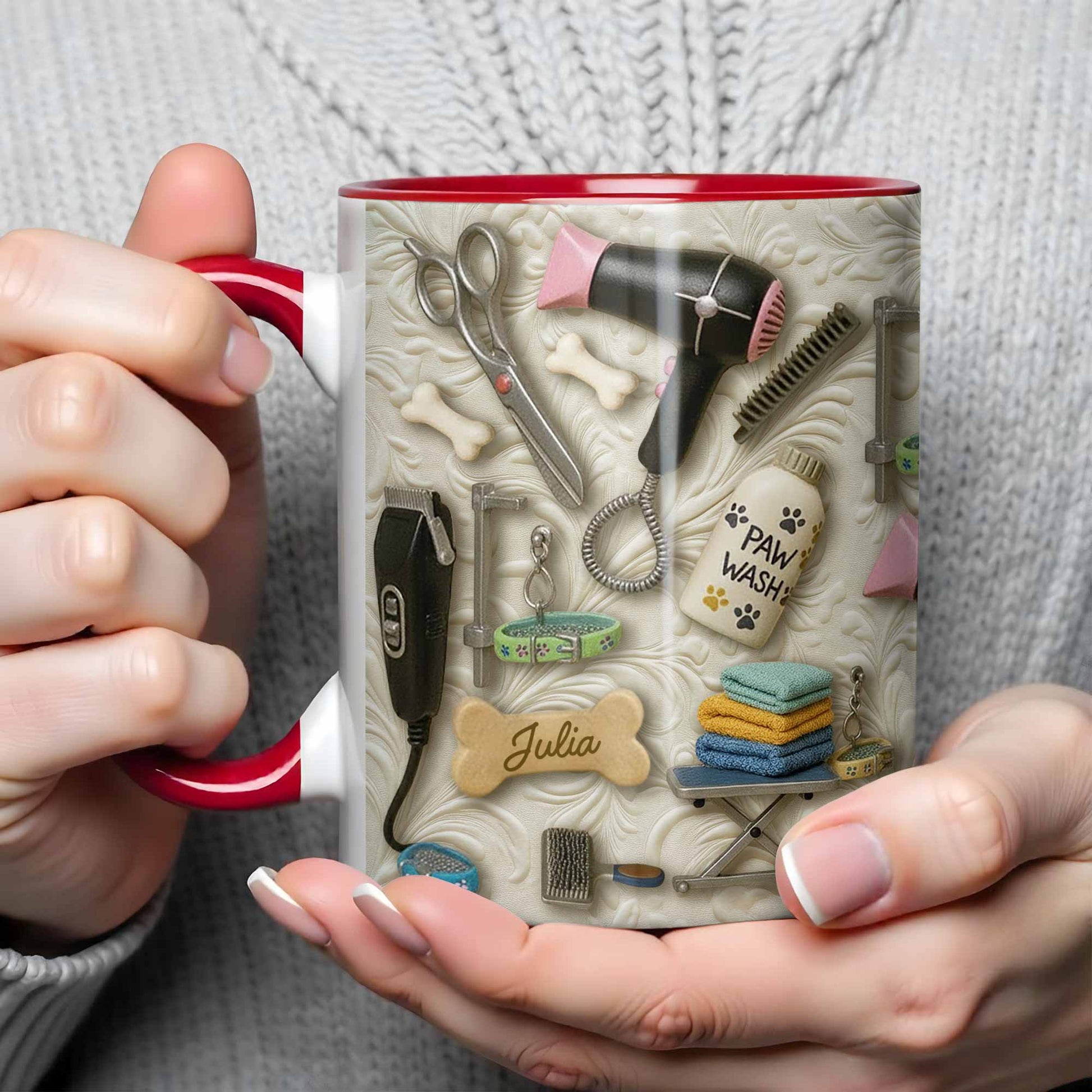 To My Beloved, Your Love And Care, with Pet Grooming Tools