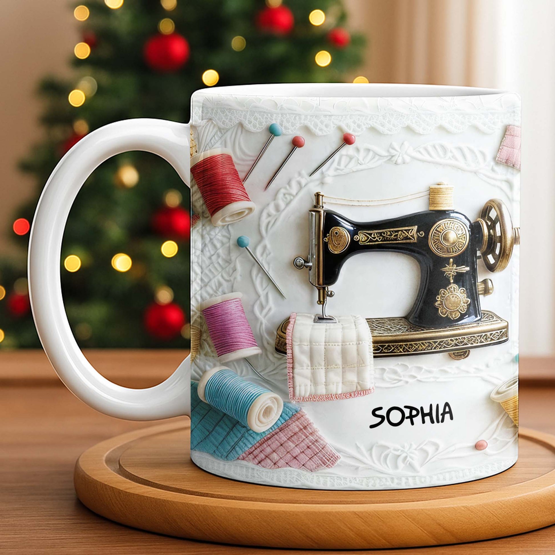 A Perfect Gift For The Passionate Crafter With Vintage Sewing Machine And Thread