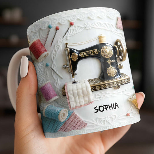 A Perfect Gift For The Passionate Crafter With Vintage Sewing Machine And Thread