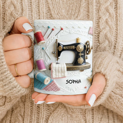 A Perfect Gift For The Passionate Crafter With Vintage Sewing Machine And Thread