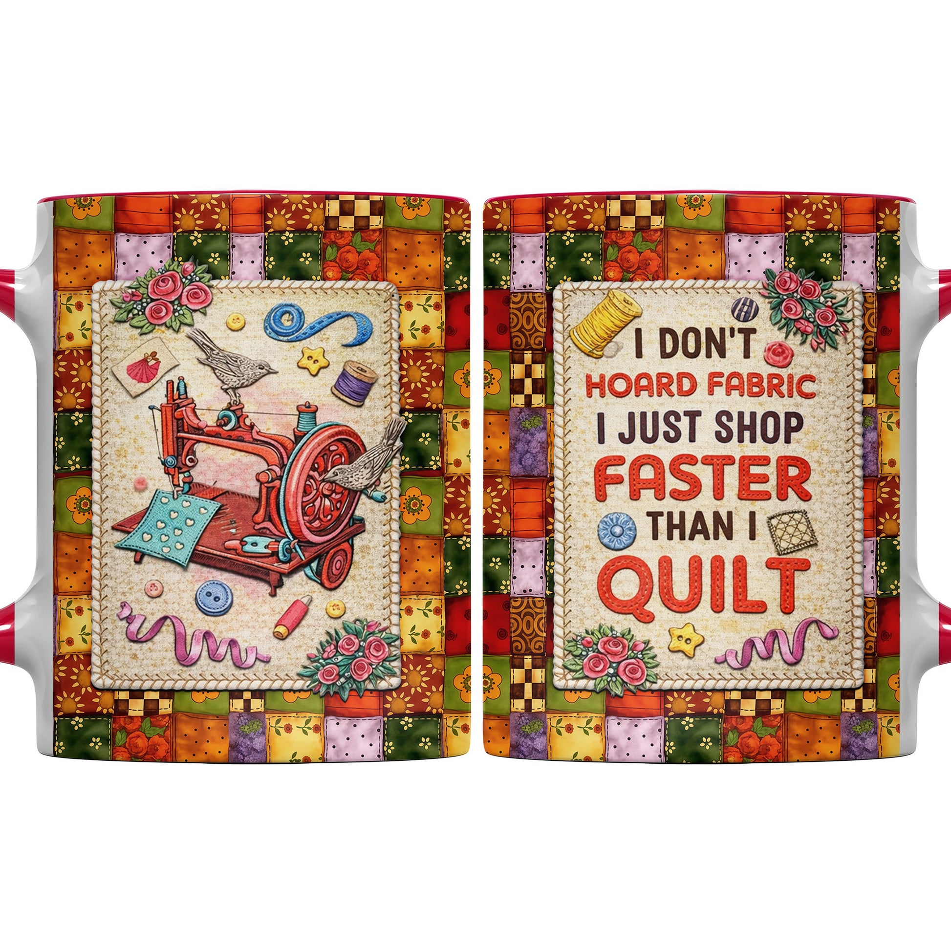 Celebrate Your Love for Crafting Vibrant Sewing and Art Mug