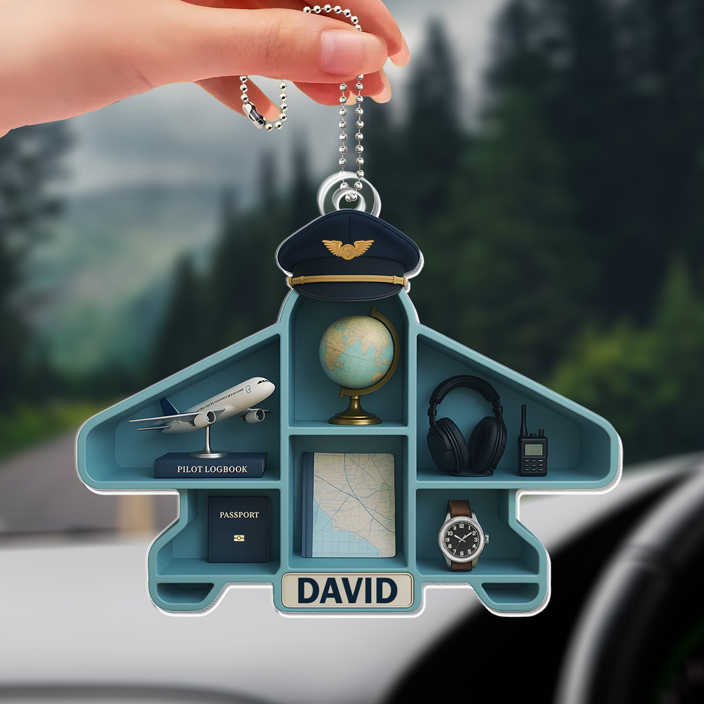 Pilot Essentials Aviation Themed Custom Acrylic Ornament