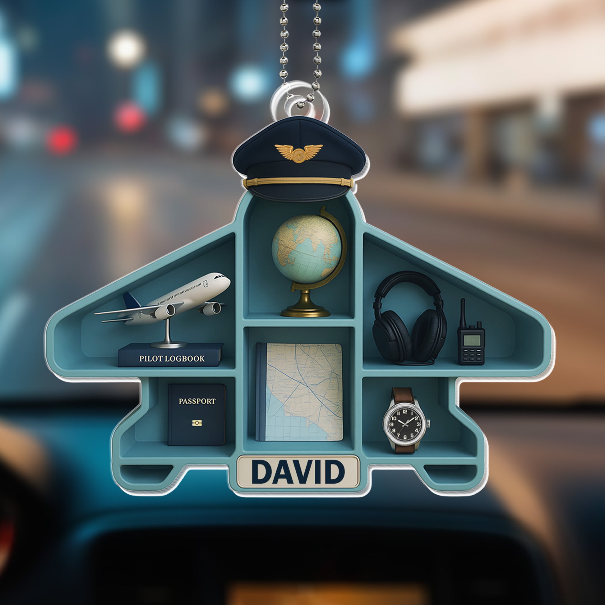 Pilot Essentials Aviation Themed Custom Acrylic Ornament