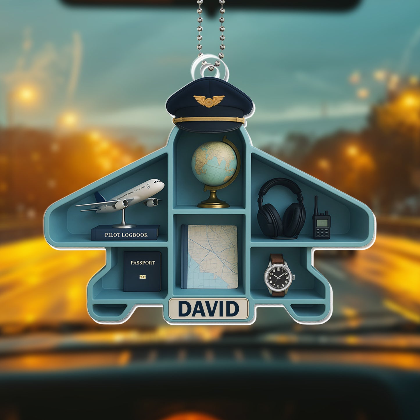 Pilot Essentials Aviation Themed Custom Acrylic Ornament