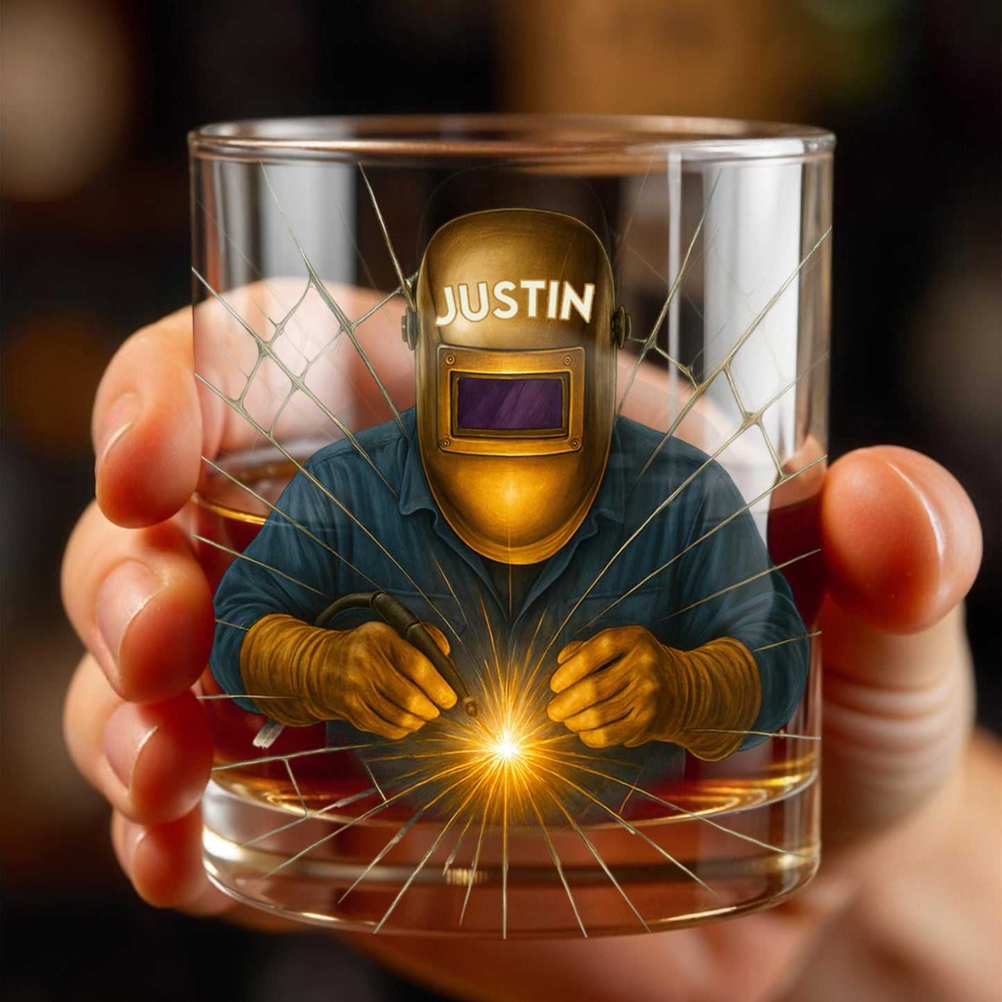 Artistic Welder At Work Custom Design