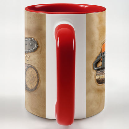 Custom Chainsaw And Log Design