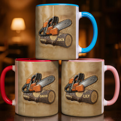 Custom Chainsaw And Log Design