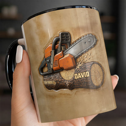 Custom Chainsaw And Log Design