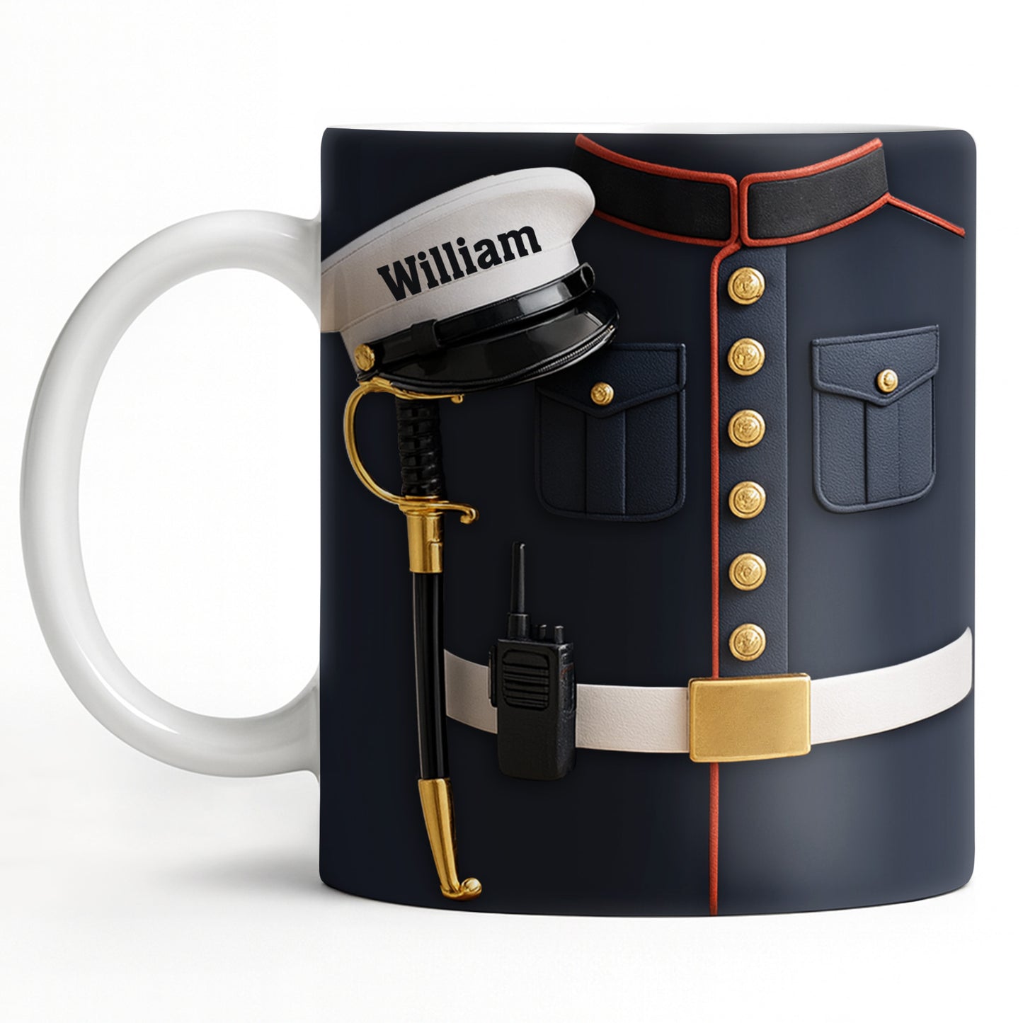 Customizable Design For Our Bravest Featuring Police Uniform