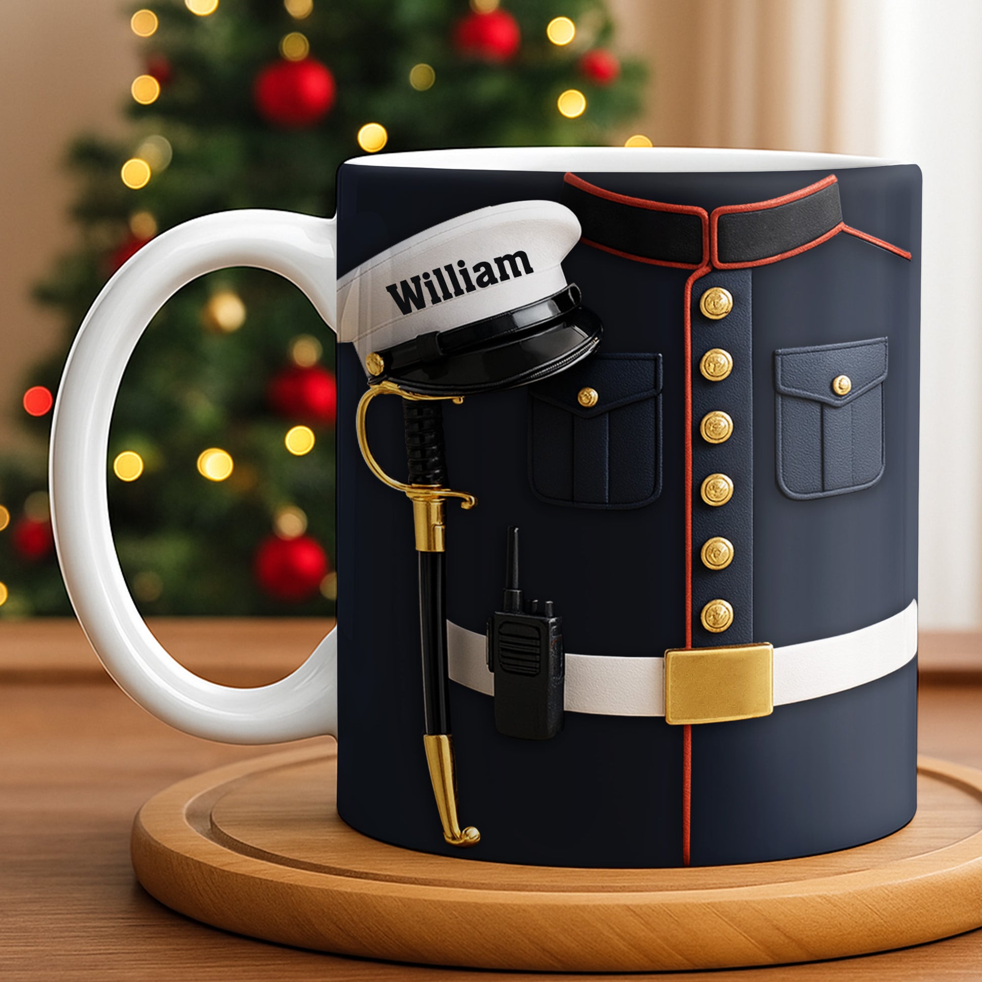 Customizable Design For Our Bravest Featuring Police Uniform