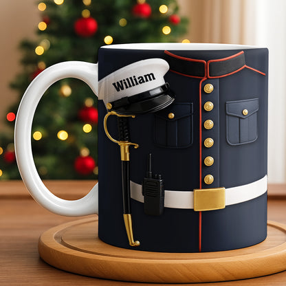 Customizable Design For Our Bravest Featuring Police Uniform