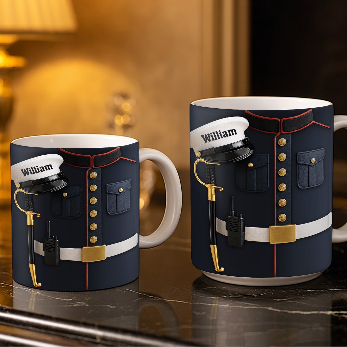 Customizable Design For Our Bravest Featuring Police Uniform