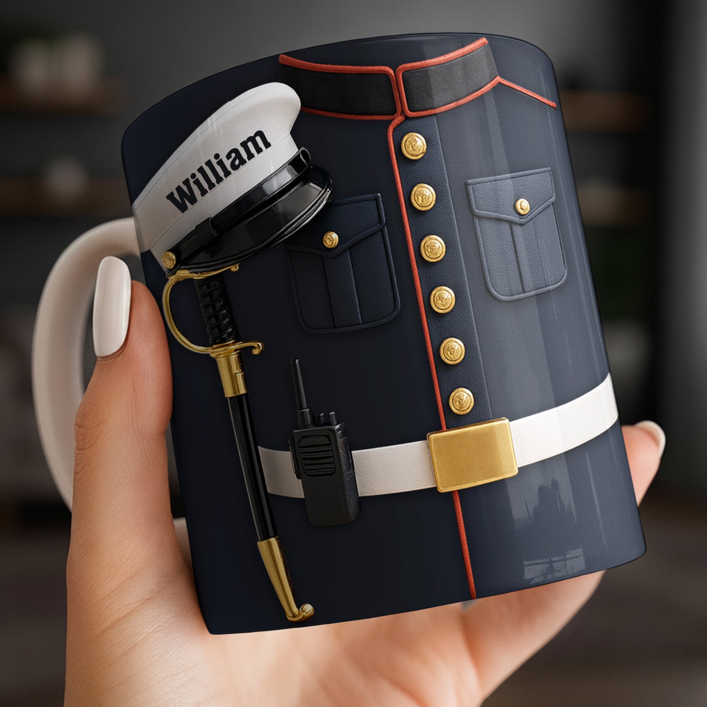 Customizable Design For Our Bravest Featuring Police Uniform