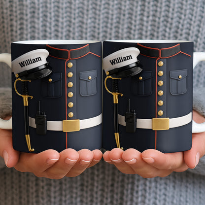 Customizable Design For Our Bravest Featuring Police Uniform