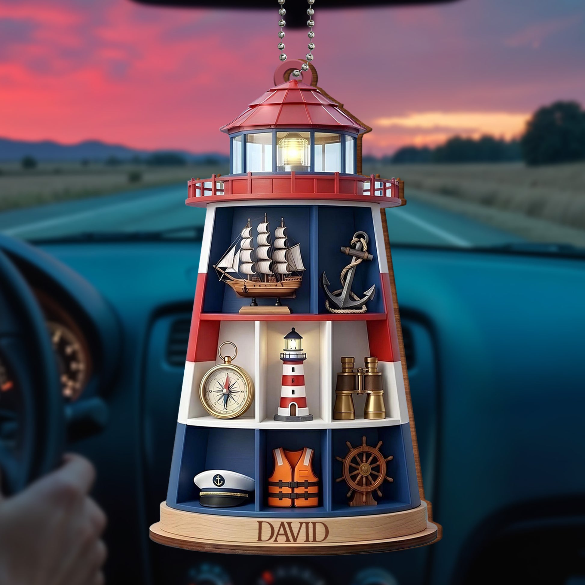 Sail The Seas Of Life Nautical Wood Ornament