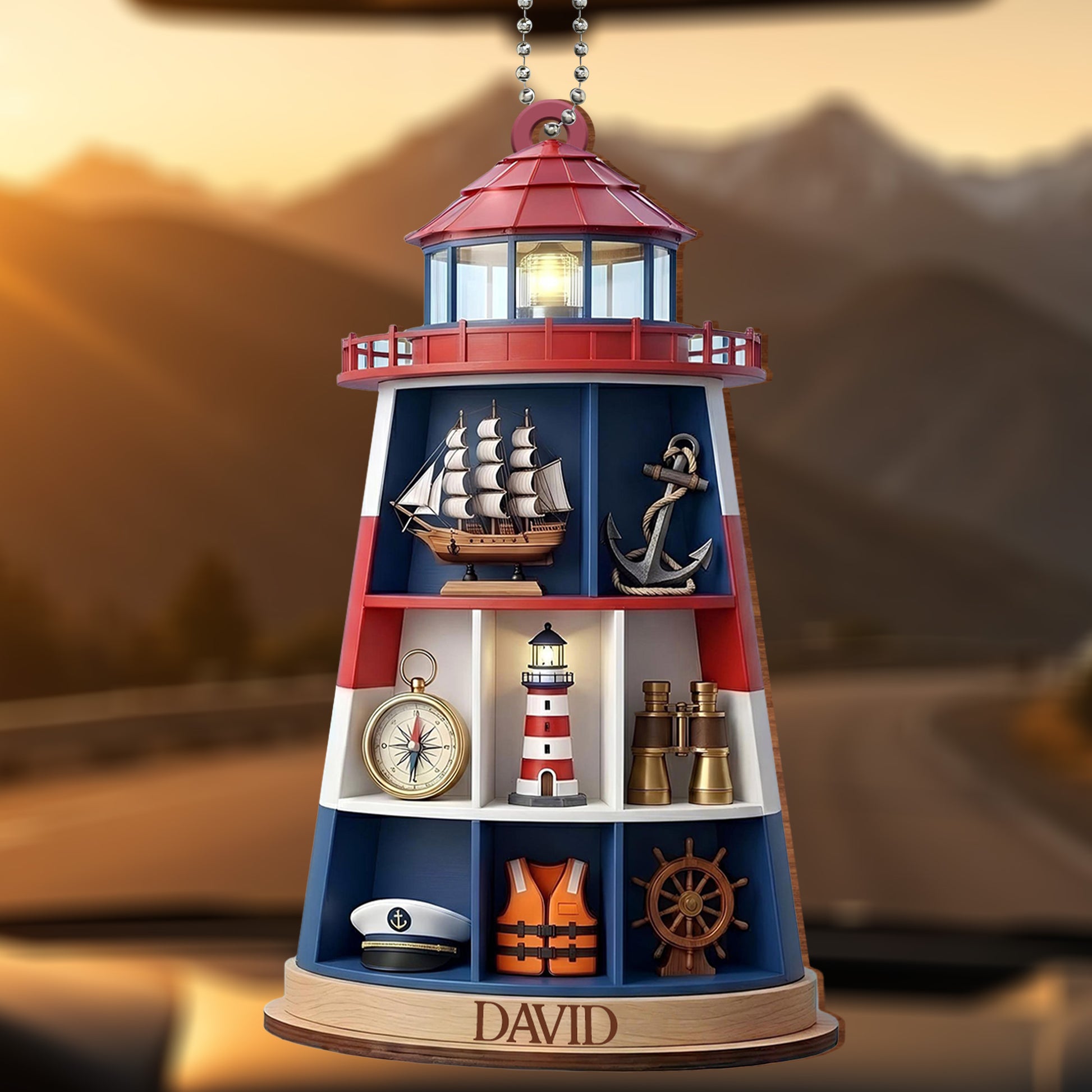 Sail The Seas Of Life Nautical Wood Ornament