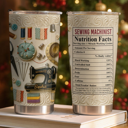Sewing Machinist Nutrition Facts Miracle Working Genius