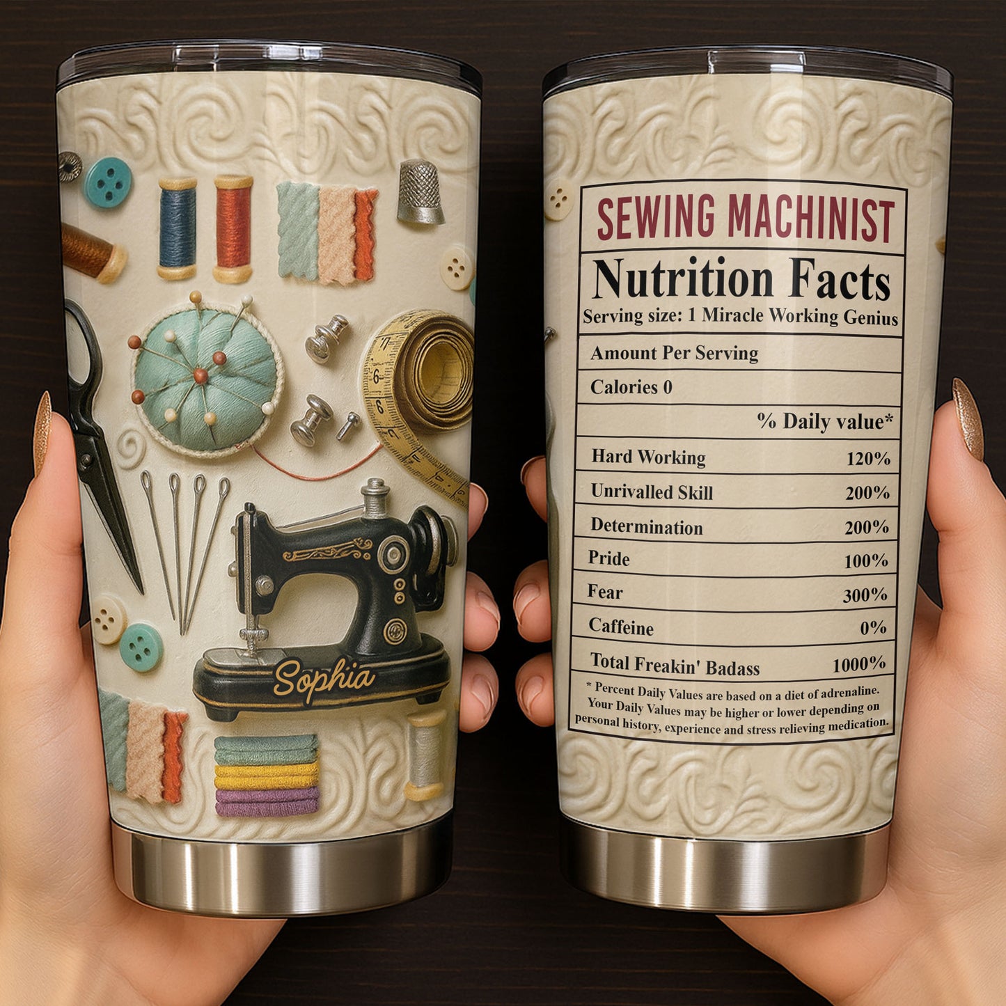 Sewing Machinist Nutrition Facts Miracle Working Genius
