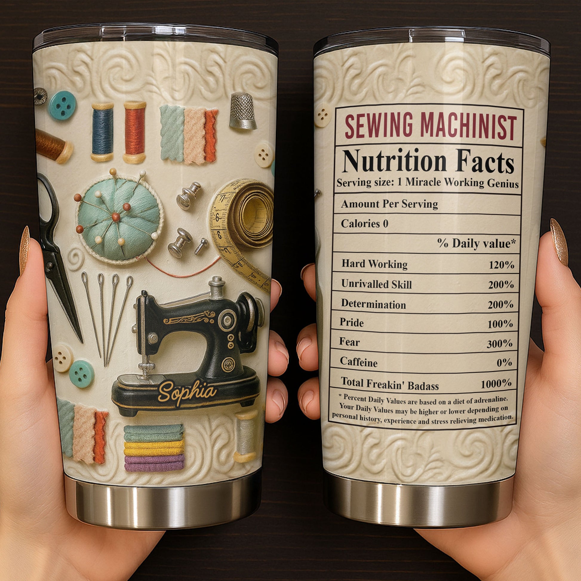 Sewing Machinist Nutrition Facts Miracle Working Genius