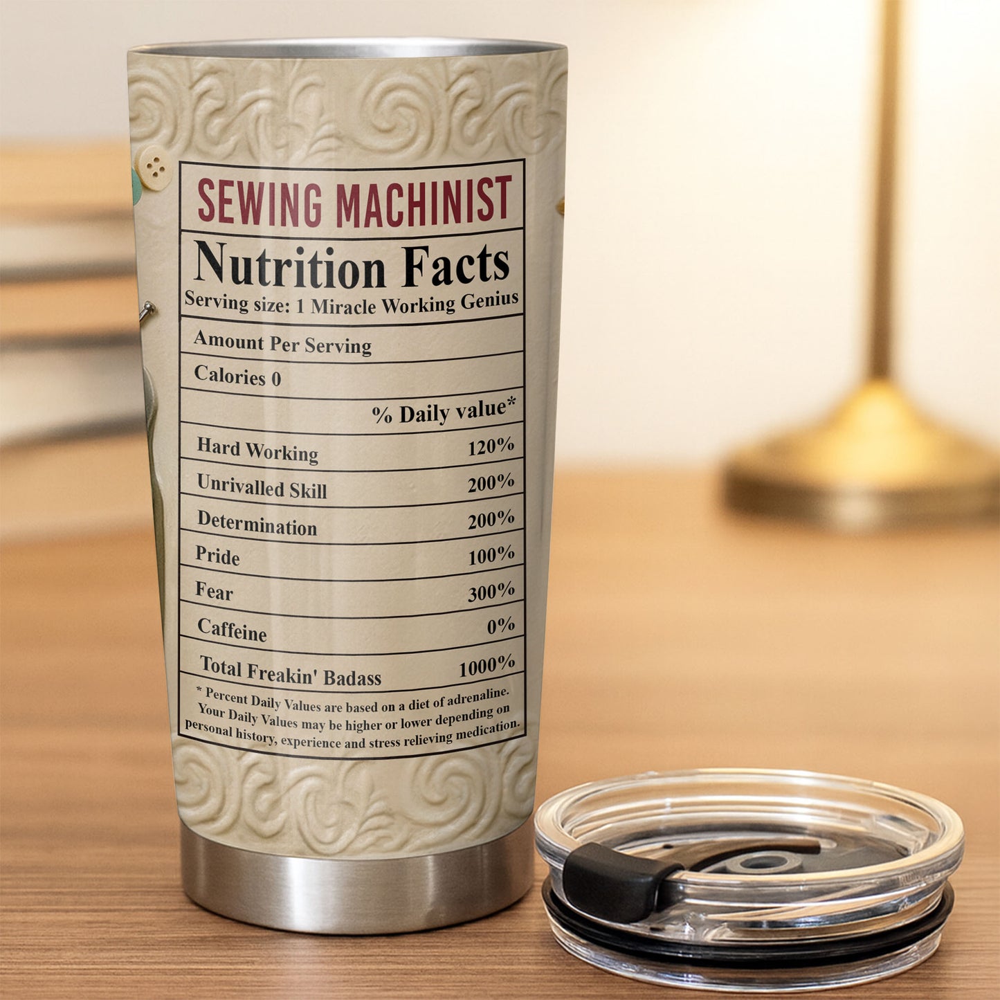 Sewing Machinist Nutrition Facts Miracle Working Genius