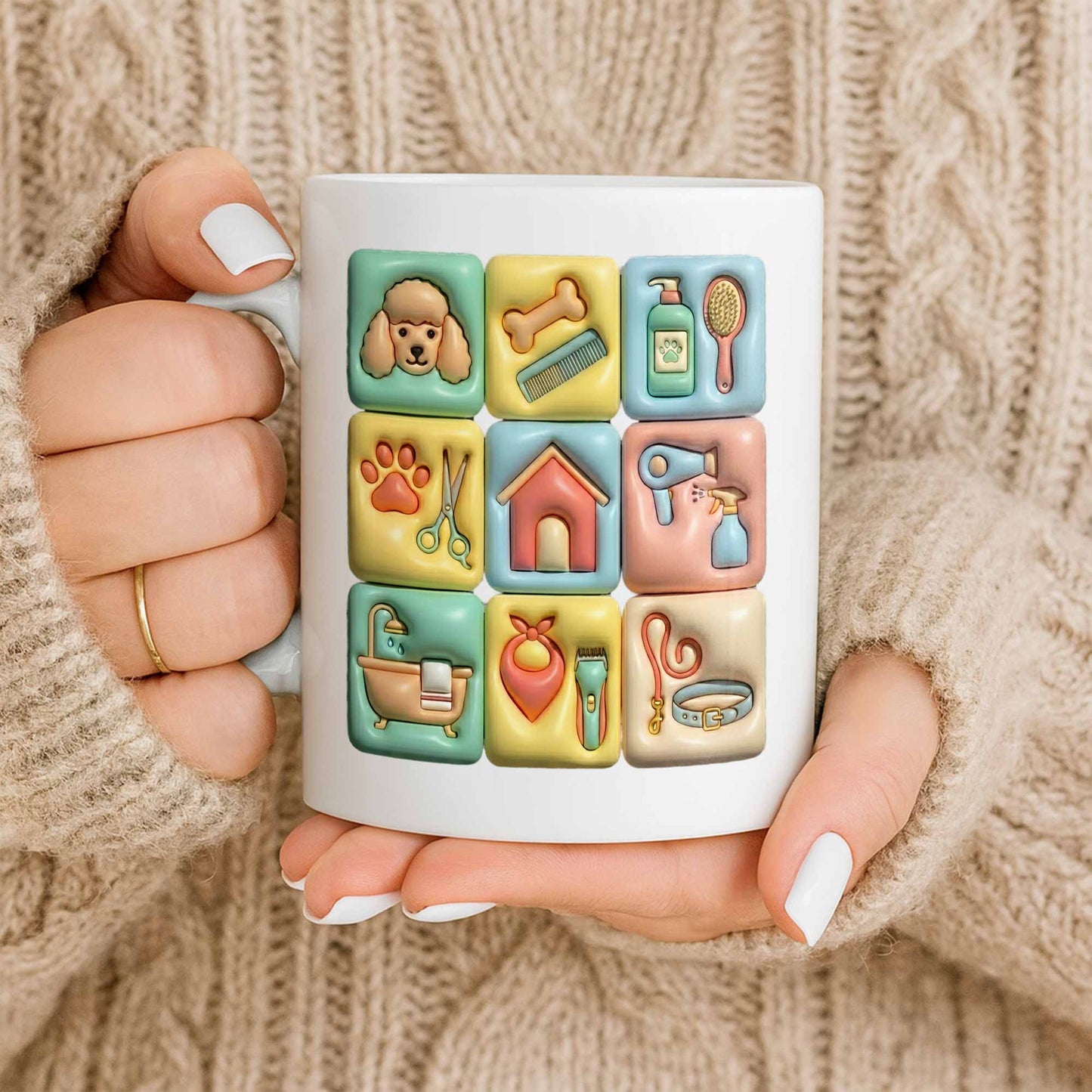 The Best Big Groomer Mug With Dog Icons