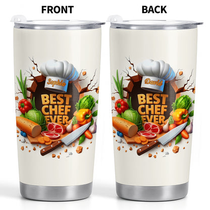 Best Chef Ever With Chef Hat And Fresh Ingredients