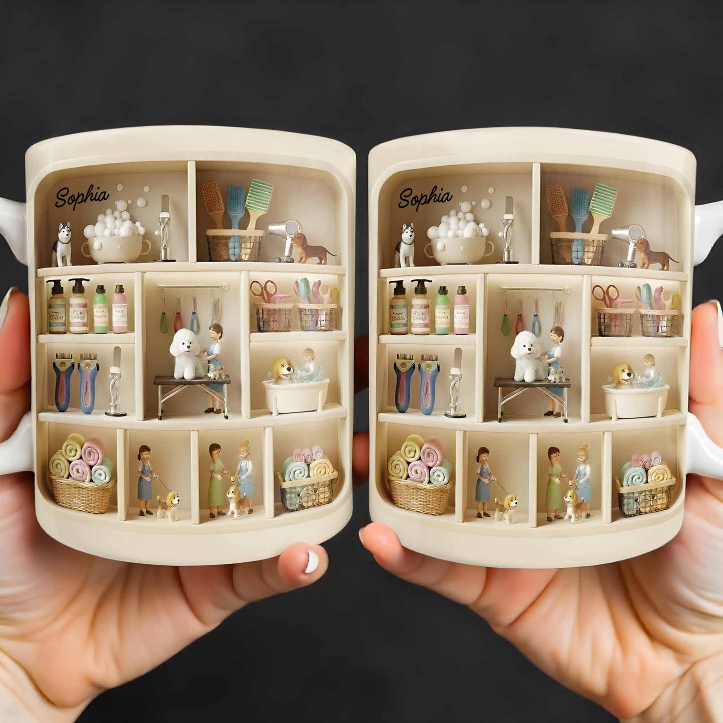 Charming Miniature World On Your Mug - Personalized Custom Coffee Mug - JBS077_MG