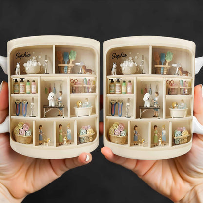 Charming Miniature World On Your Mug - Personalized Custom Coffee Mug - JBS077_MG