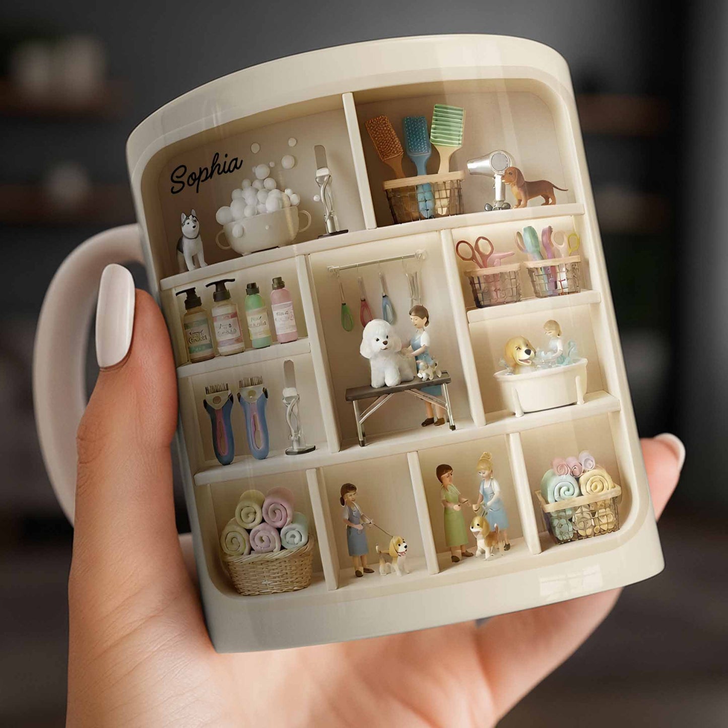 Charming Miniature World On Your Mug - Personalized Custom Coffee Mug - JBS077_MG