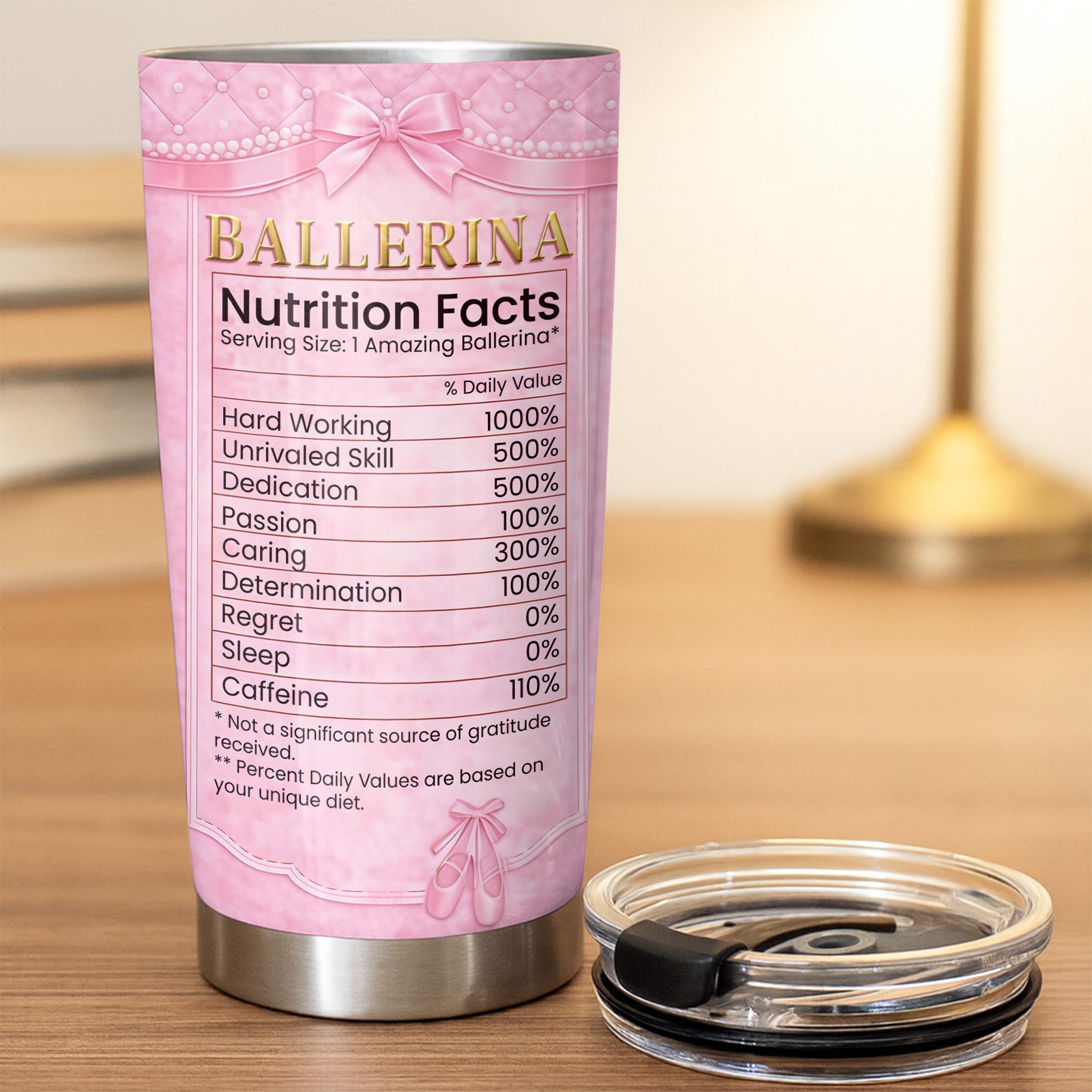 Ballerina Nutrition Facts, Ballet Tutu And Heart Necklace