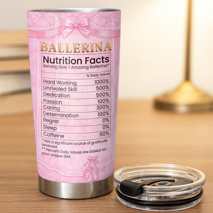 Ballerina Nutrition Facts, Ballet Tutu And Heart Necklace