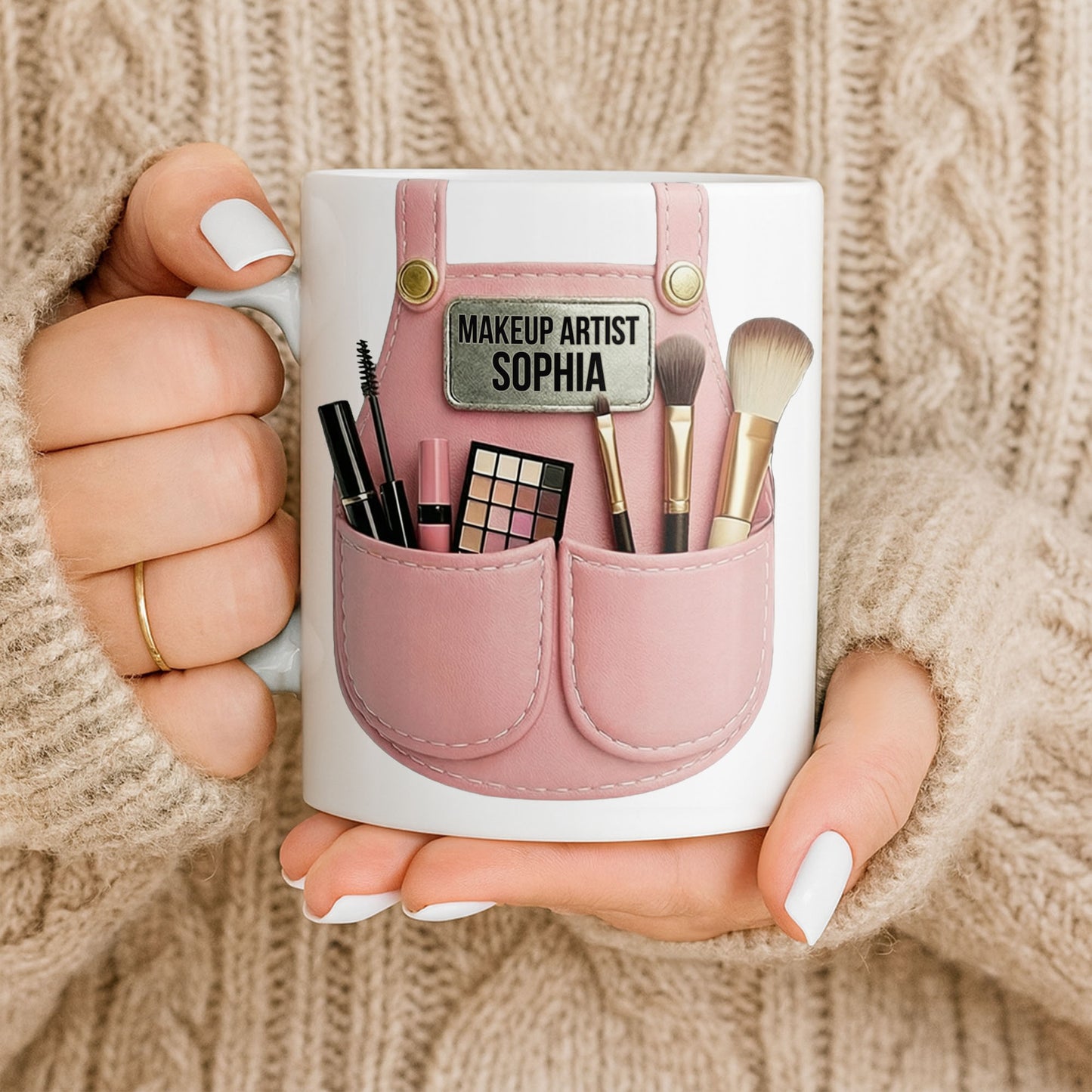 Makeup Artist Belt With Essential Tools - Personalized Custom Coffee Mug - JBS085_MG