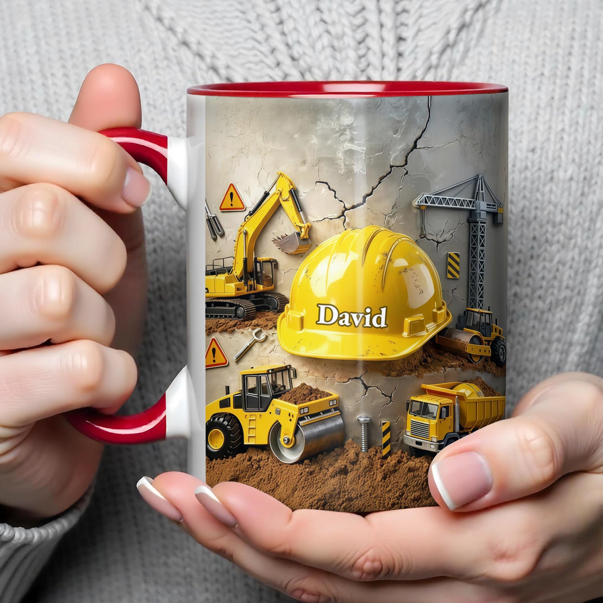 Customizable Construction Themed Builder Mug