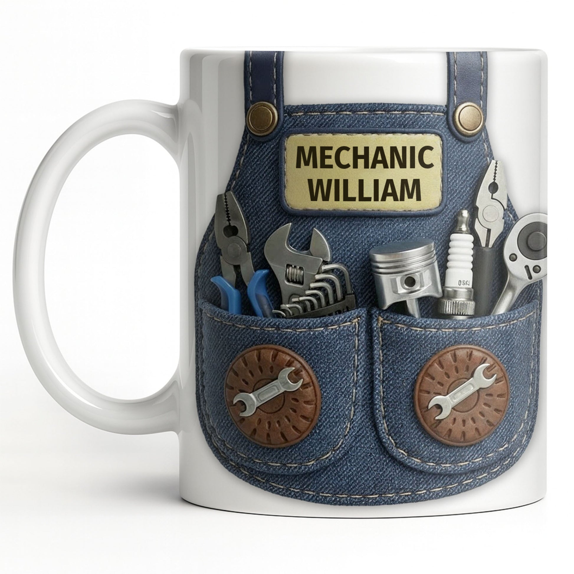 Mechanic [Personalized Name] With Tools Design