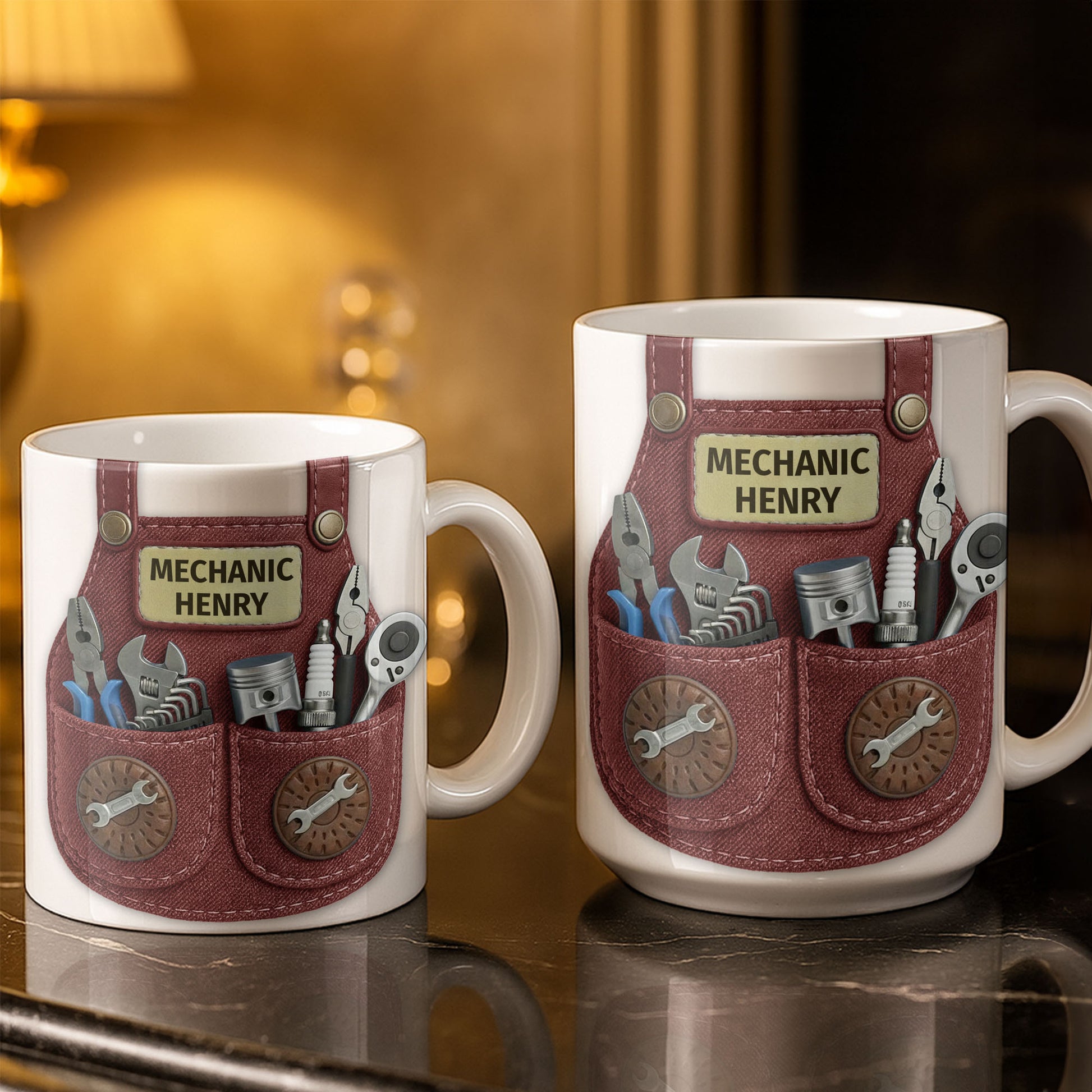 Mechanic [Personalized Name] With Tools Design