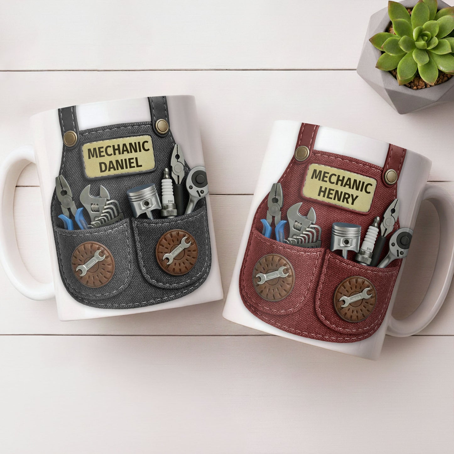 Mechanic [Personalized Name] With Tools Design