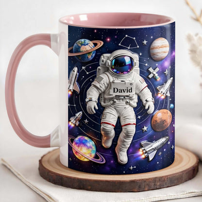 Explore The Galaxy With Custom Astronaut And Planets Design