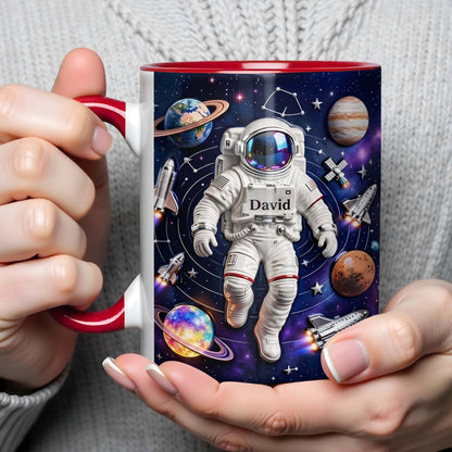 Explore The Galaxy With Custom Astronaut And Planets Design