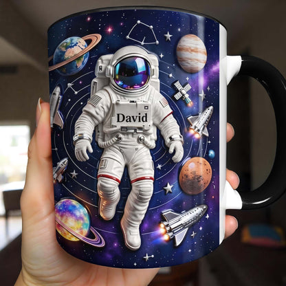 Explore The Galaxy With Custom Astronaut And Planets Design