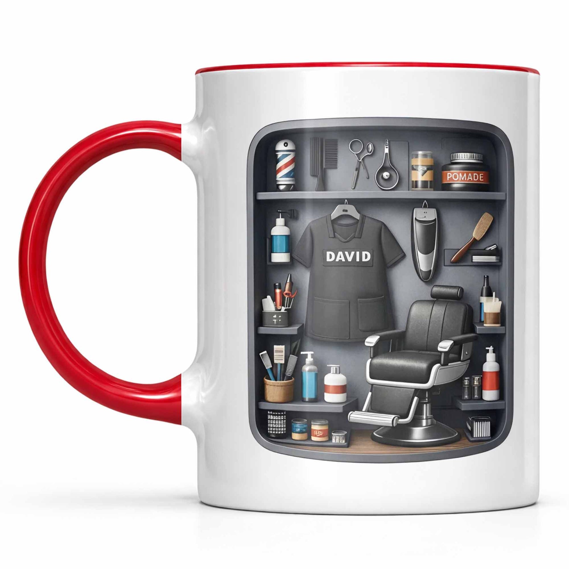 Customized Barber Tools Design, Barber Chair And Scissors