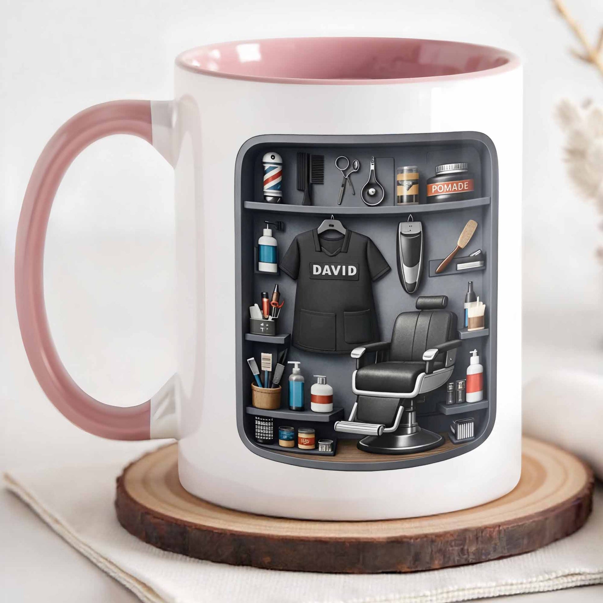 Customized Barber Tools Design, Barber Chair And Scissors