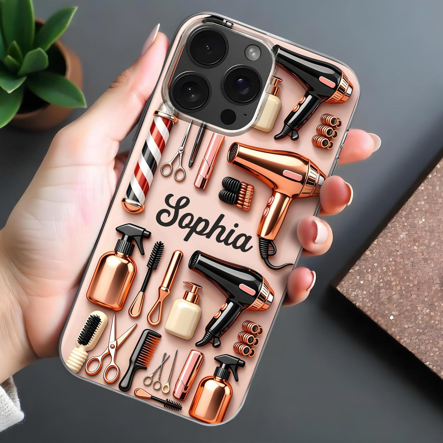 Beauty and Hair Styling Essential Tools Phone Case