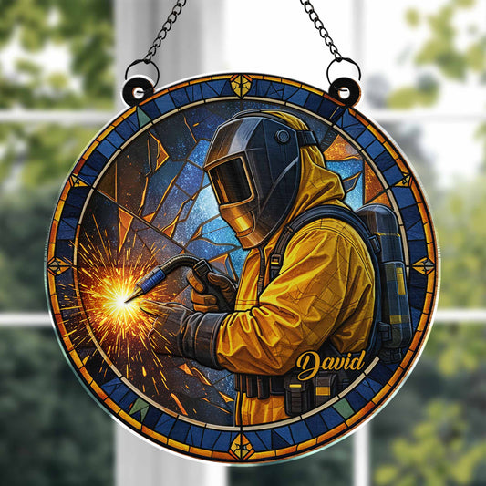 Craftsmanship And Dedication Welder Suncatcher