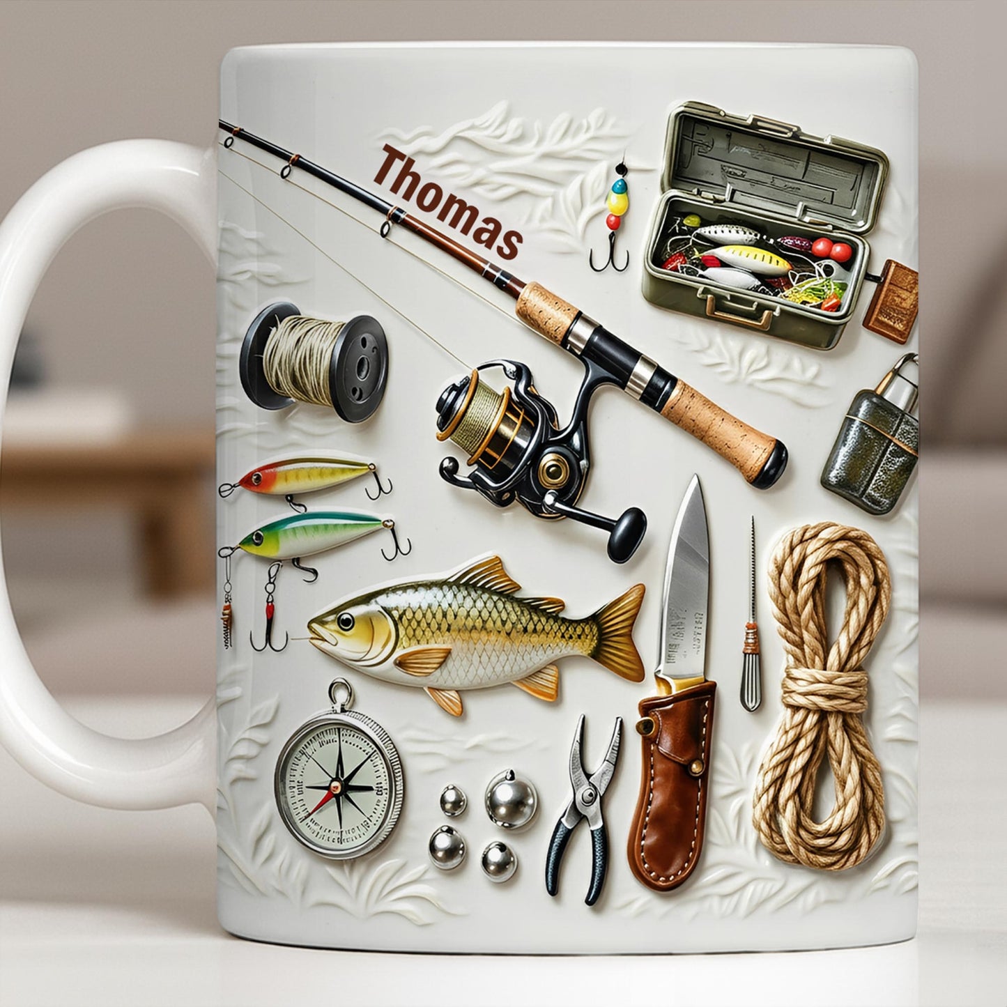 Personalize Your Fishing Passion With Tackle Box And Fish Design