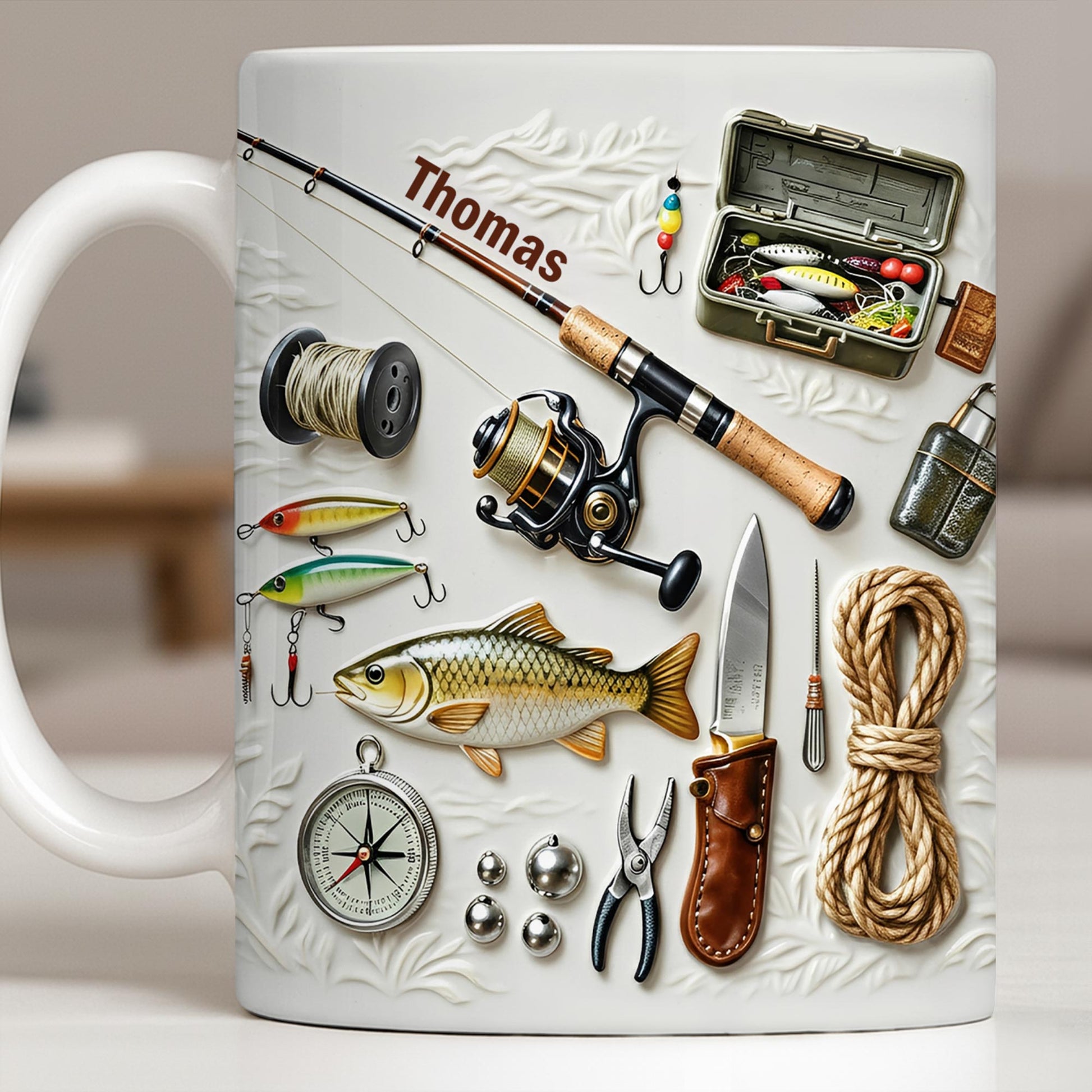 Personalize Your Fishing Passion With Tackle Box And Fish Design
