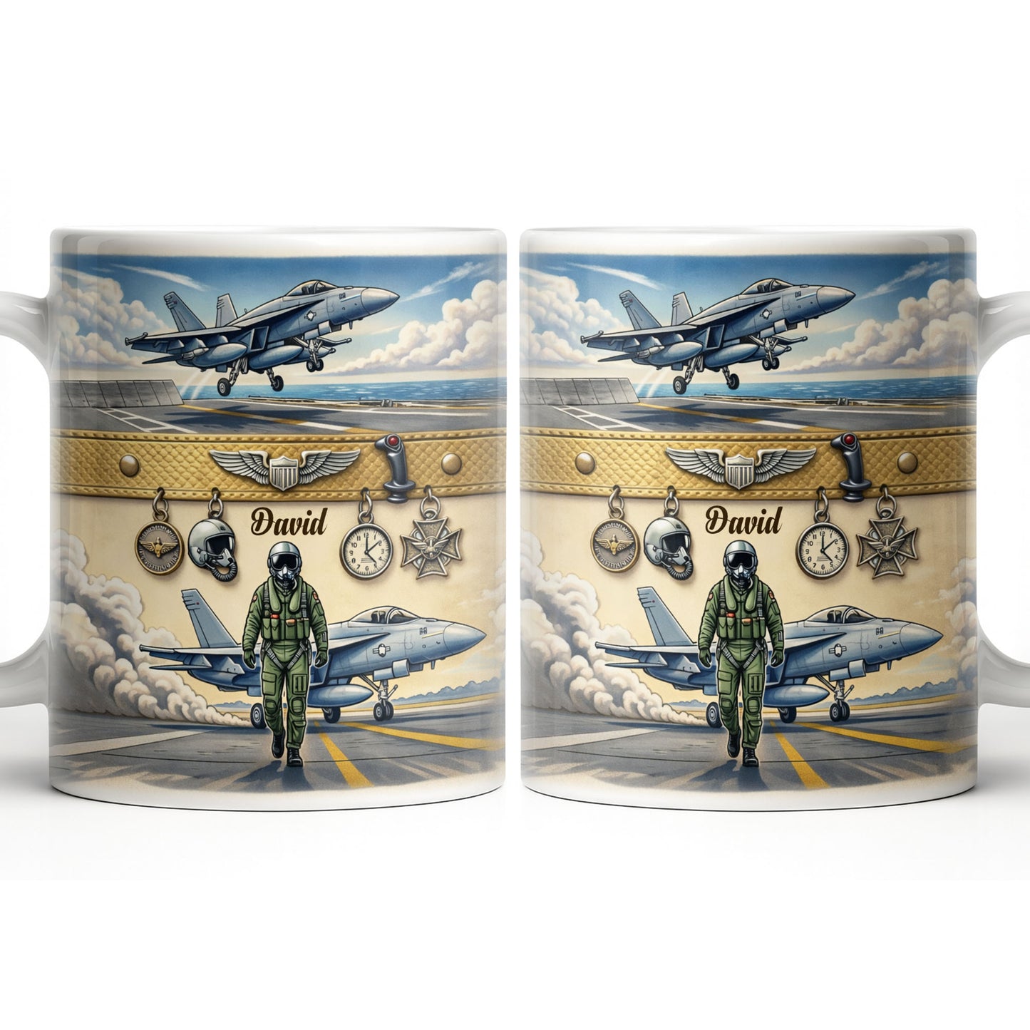 Customizable Military Pilot And Jets Theme
