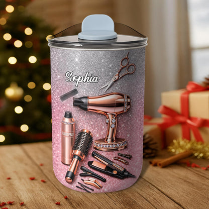 Professional Hairstylist Tools And Accessories Rose Gold Glitter